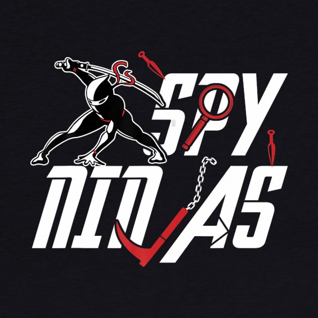 Spy gaming ninjas funny gamer gaming fan by Tianna Bahringer